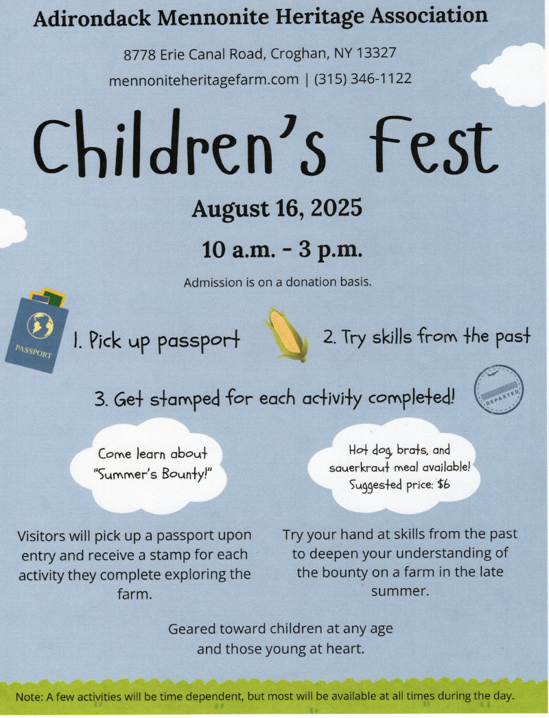 Childrens Fest - call for details